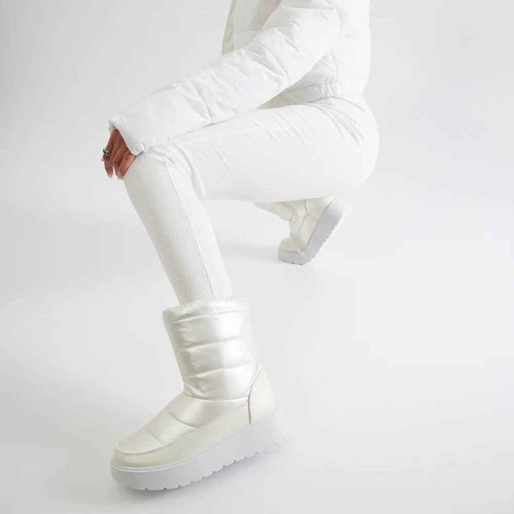 Metallic Snow Boots